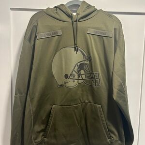 Nike Olive Green Cleveland Browns Hoodie